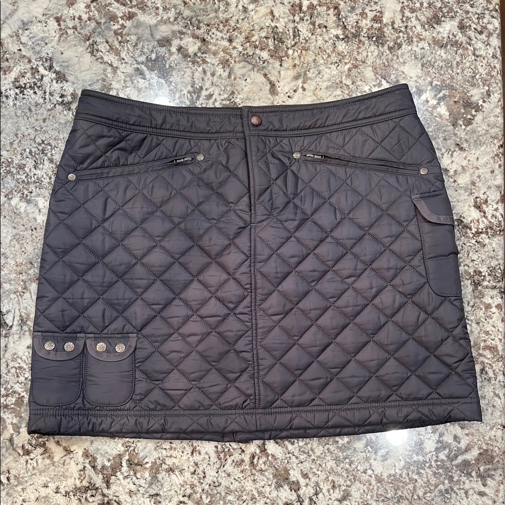 Athleta Quilted Black Skirt